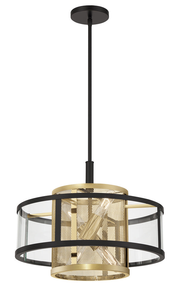 Metropolitan Soho N7813-726 Chandelier Light - Coal And Soft Brass