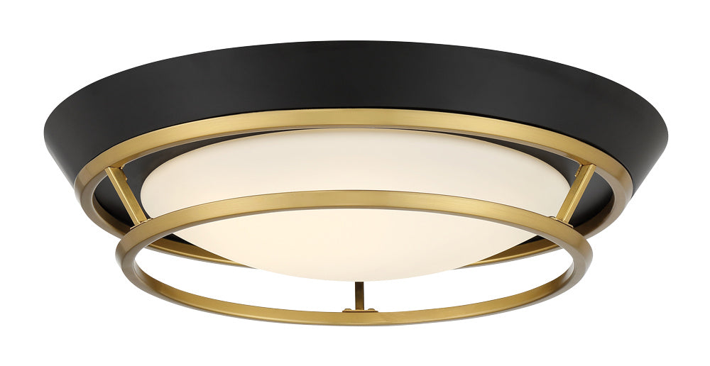 George Kovacs Beam Me Up P5371-689-L Ceiling Light - Coal And Satin Brass