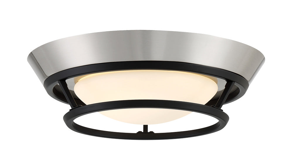 George Kovacs Beam Me Up P5371-691-L Ceiling Light - Coal With Brushed Nickel