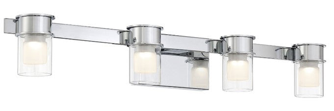 George Kovacs Herald Square P5414-077-L Bath Vanity Light 30 in. wide - Chrome