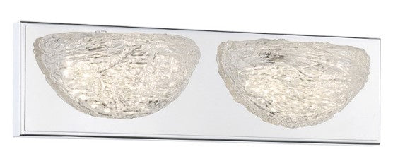 George Kovacs Modern Ice P5442-077-L Bath Vanity Light 16 in. wide - Chrome