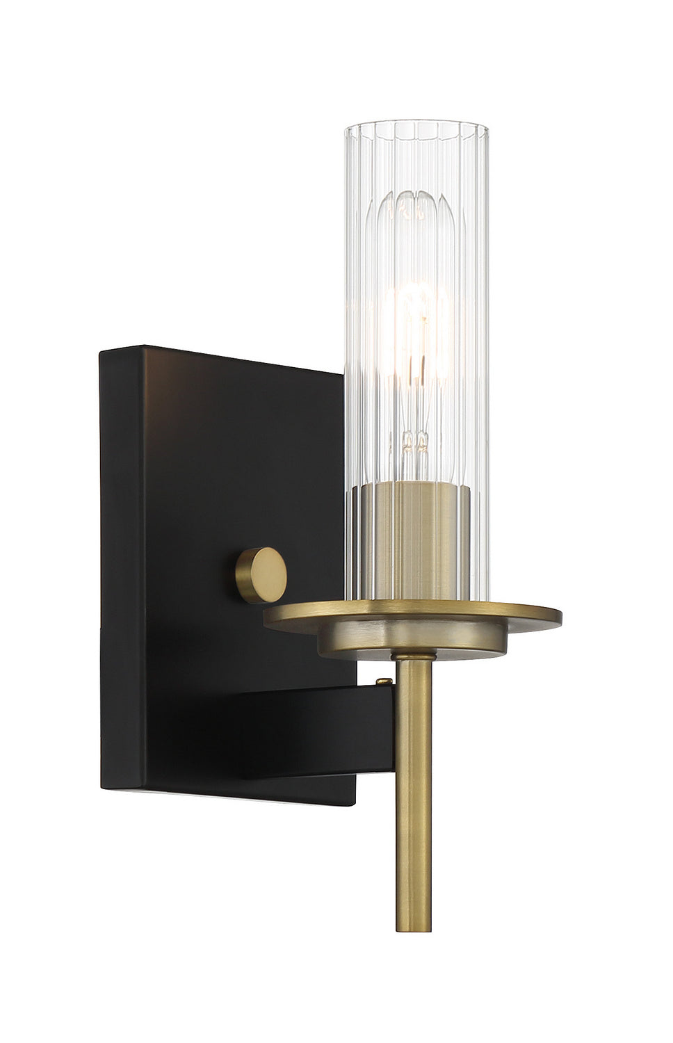 Minka-Lavery Baldwin Park 2541-726 Wall Light - Coal And Soft Brass