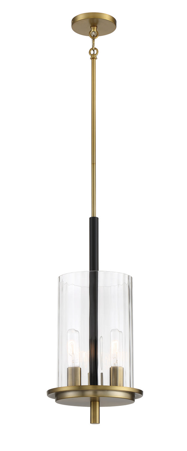 Minka-Lavery Baldwin Park 2543-726 Chandelier Light - Coal And Soft Brass