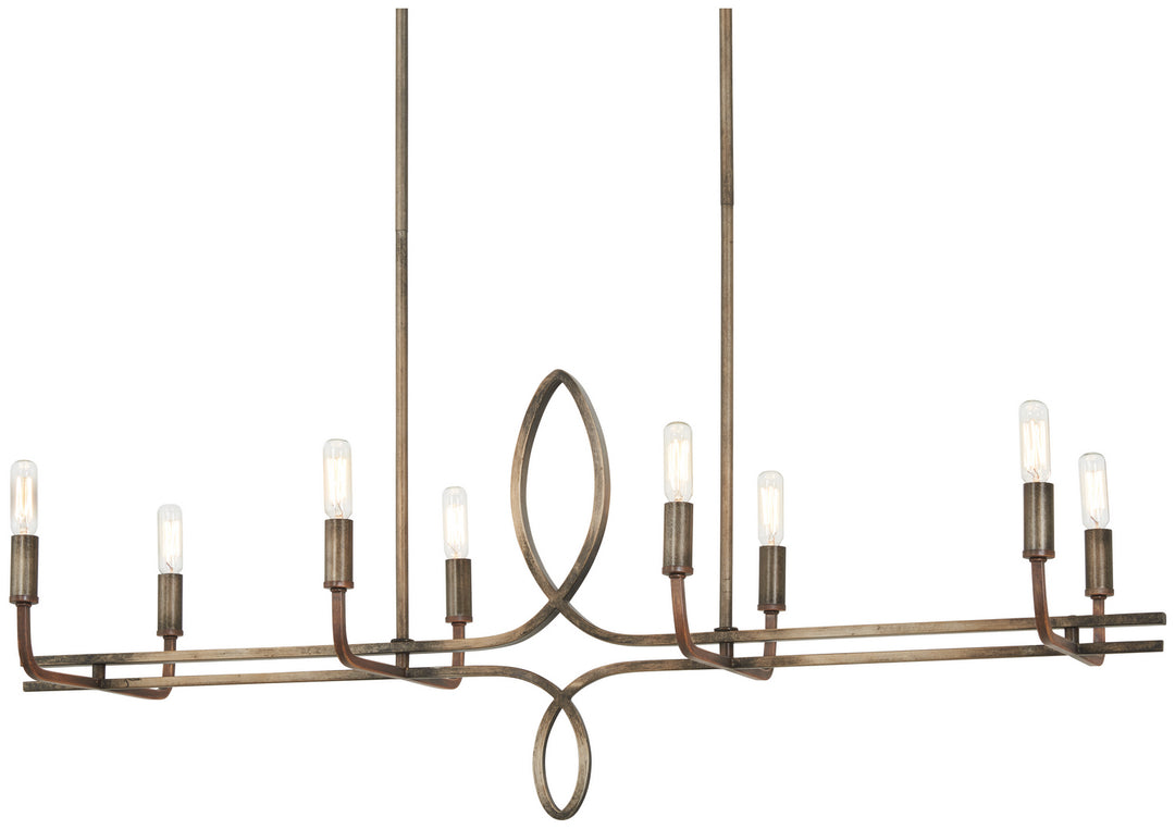 Minka-Lavery Yorkville 2698-115 Pendant Light - Aged Darkwood With Silver Pati