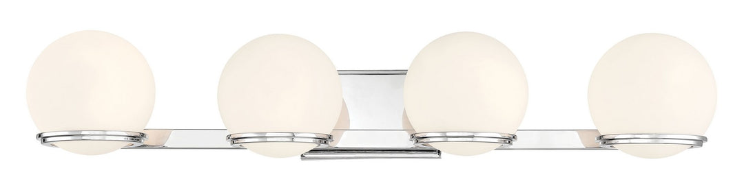 Minka-Lavery Broadway Nights 2844-77 Bath Vanity Light 32 in. wide - Chrome