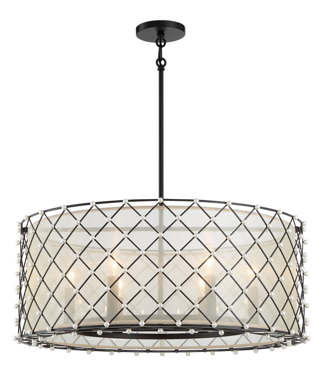 Minka-Lavery Sheer Elegance 2866-66A Chandelier Light - Coal