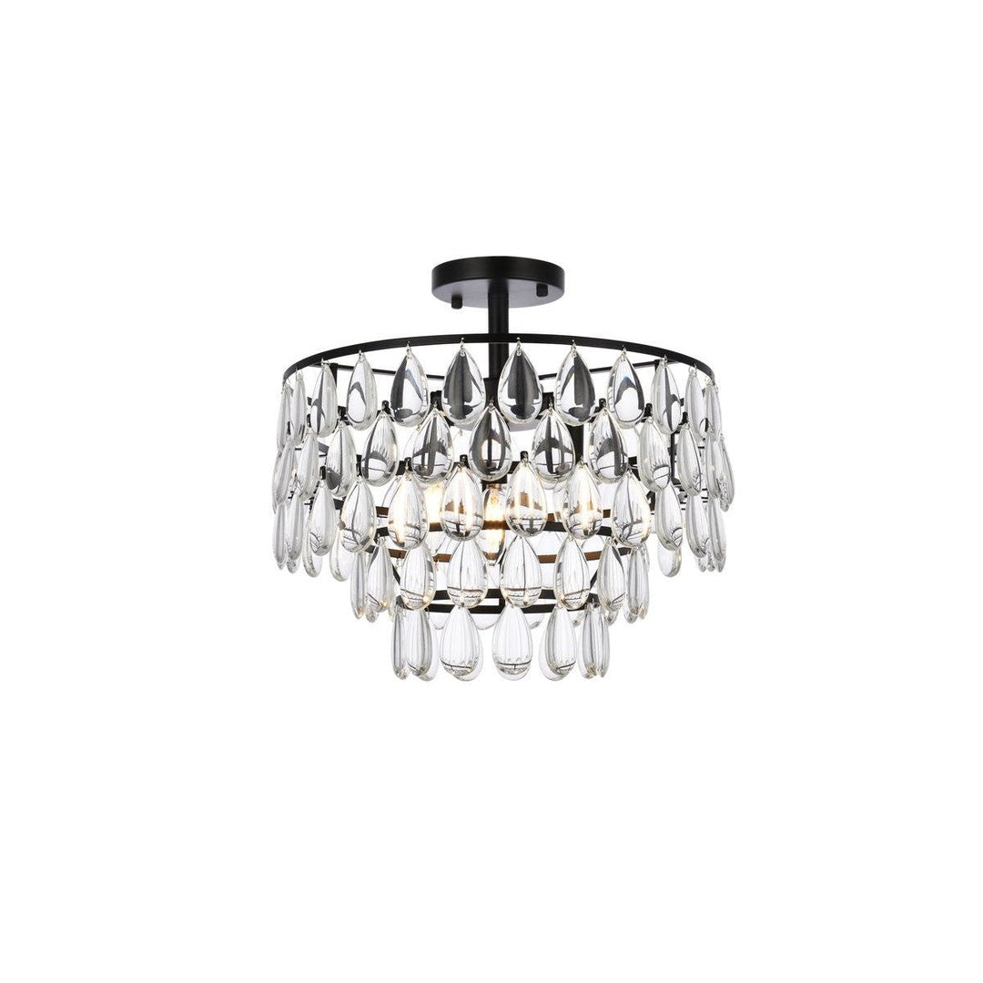 Elegant Mila 1103F16BK Ceiling Light - Black