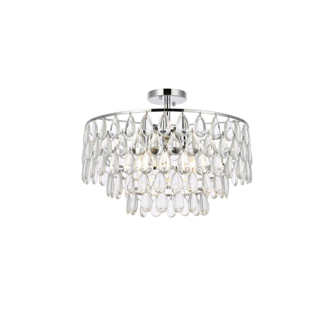 Elegant Mila 1103F20C Ceiling Light - Chrome