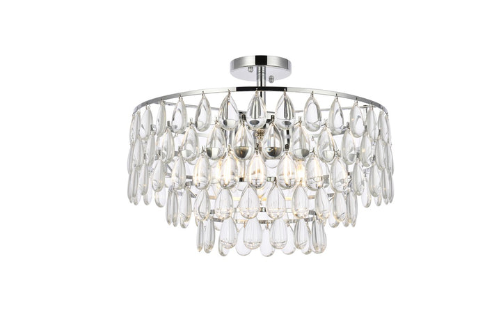 Elegant Mila 1103F20C Ceiling Light - Chrome