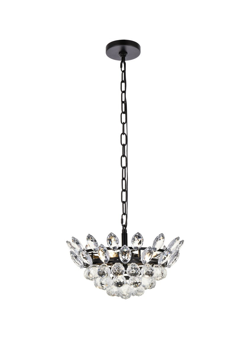 Elegant Emilia 1104D14BK Pendant Light - Black