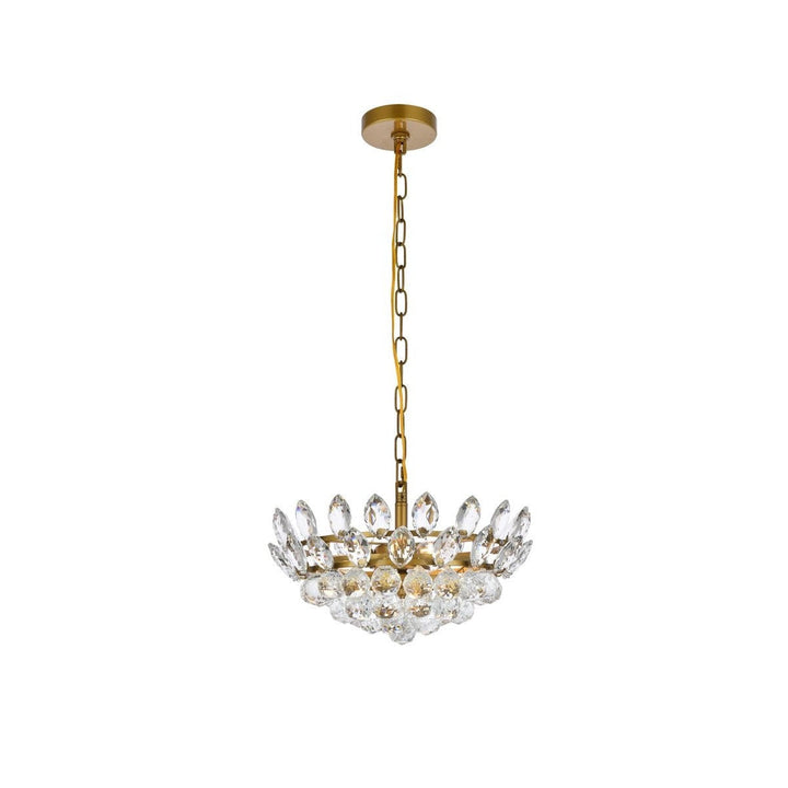 Elegant Emilia 1104D16BR Pendant Light - Brass