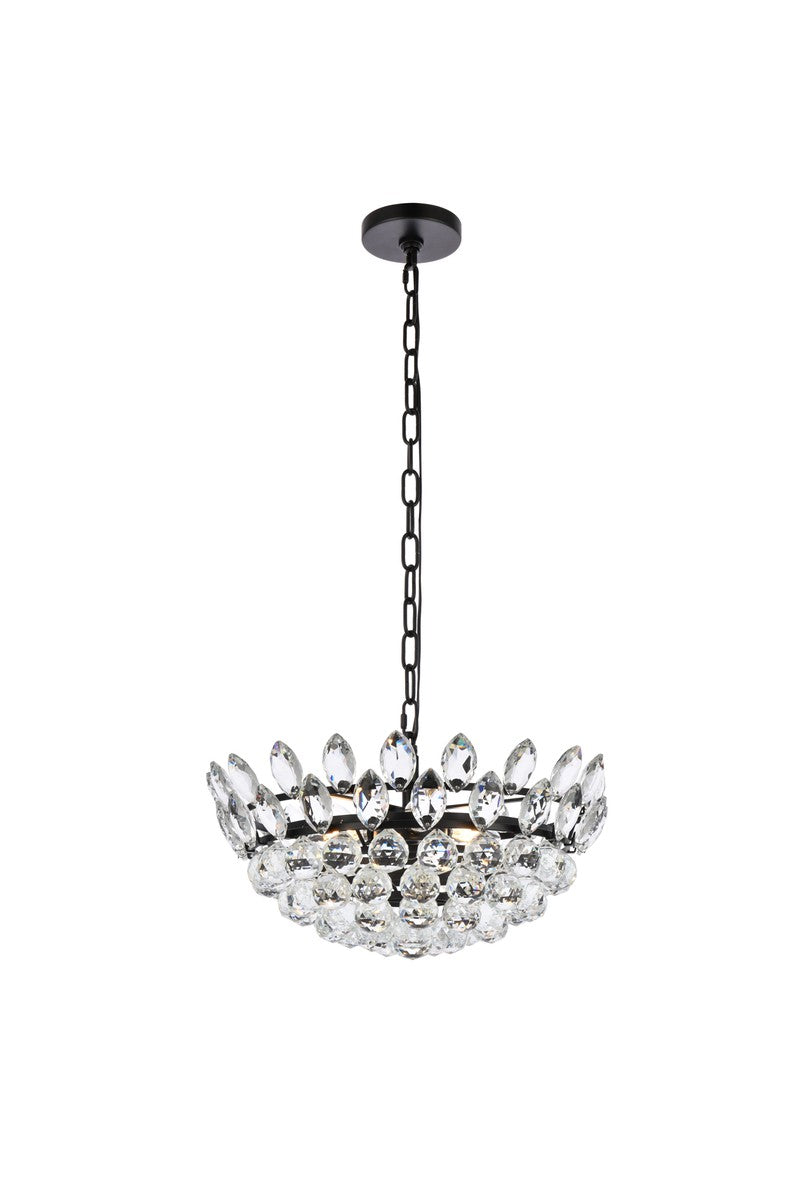 Elegant Emilia 1104D18BK Pendant Light - Black