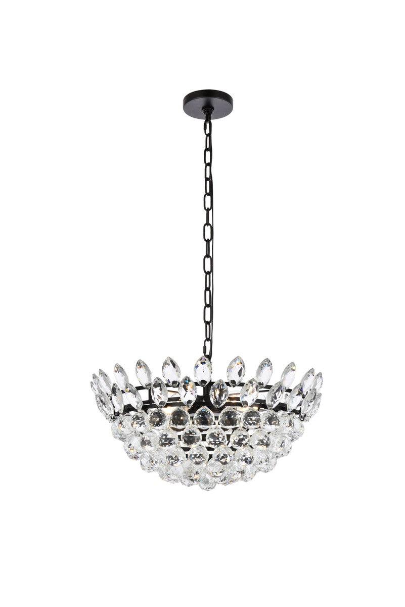 Elegant Emilia 1104D20BK Pendant Light - Black