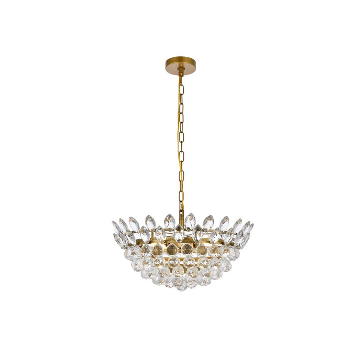 Elegant Emilia 1104D20BR Pendant Light - Brass