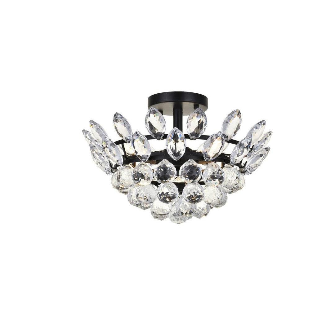 Elegant Emilia 1105F14BK Ceiling Light - Black