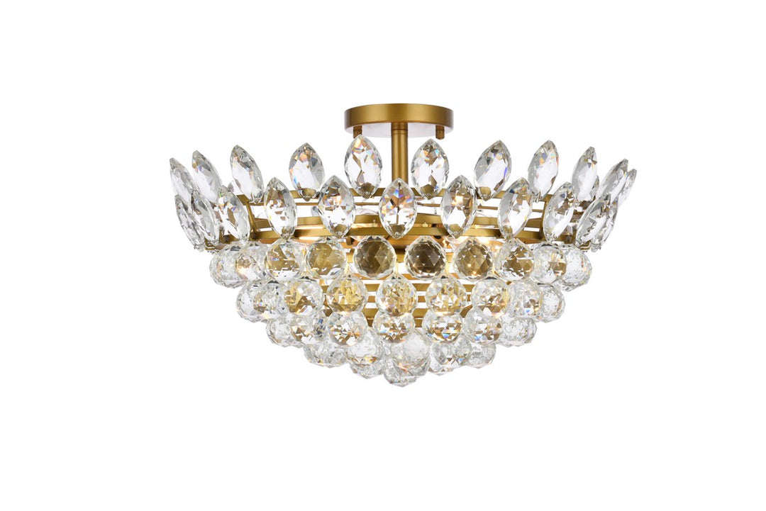 Elegant Emilia 1105F20BR Ceiling Light - Brass