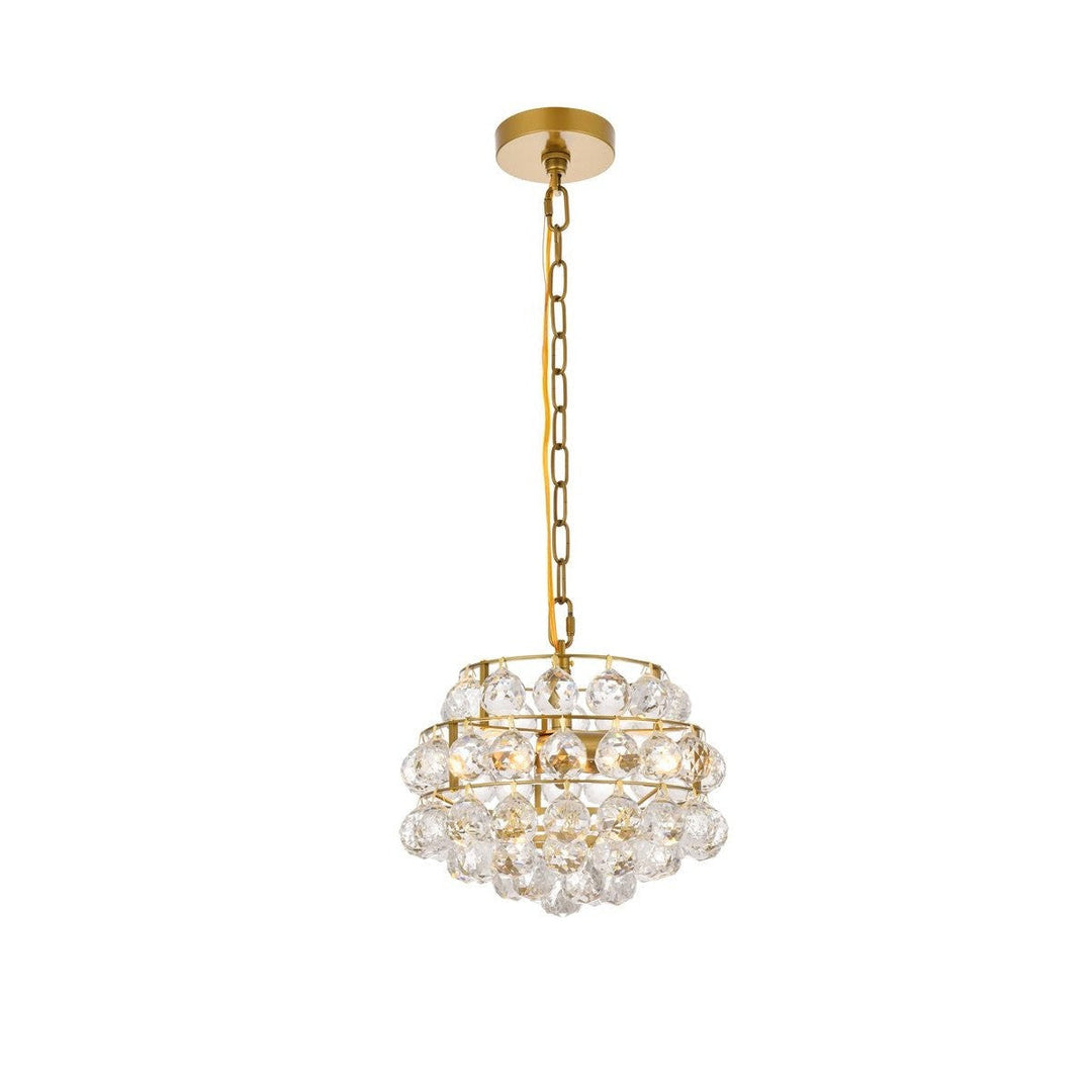 Elegant Savannah 1106D12BR Pendant Light - Brass