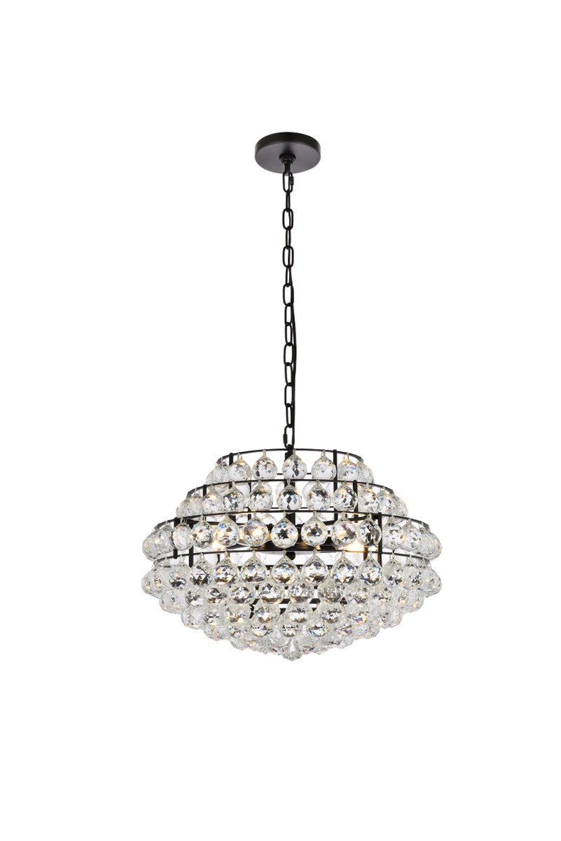 Elegant Savannah 1106D20BK Pendant Light - Black