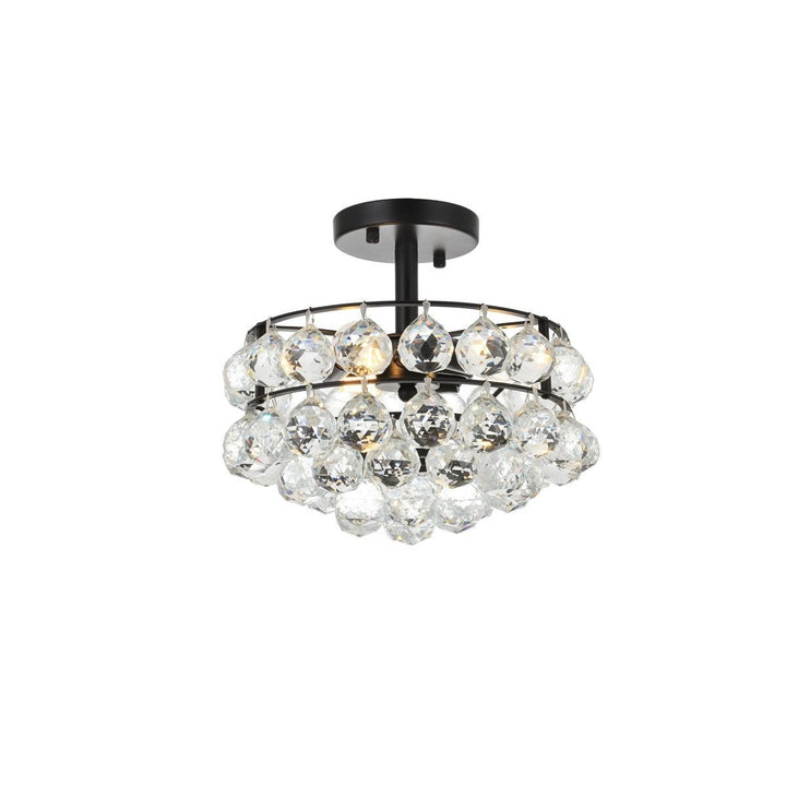 Elegant Savannah 1107F12BK Ceiling Light - Black