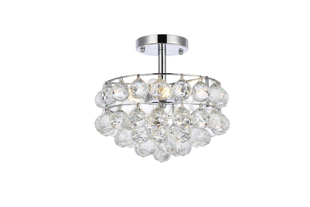 Elegant Savannah 1107F12C Ceiling Light - Chrome