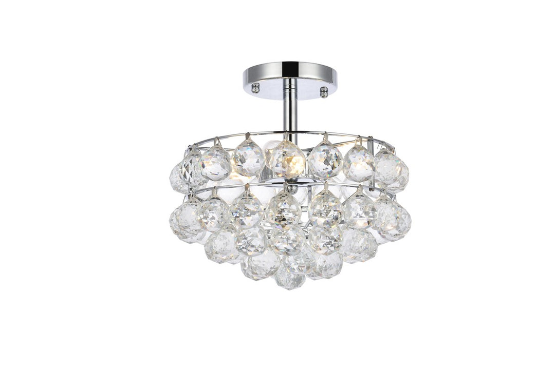 Elegant Savannah 1107F12C Ceiling Light - Chrome