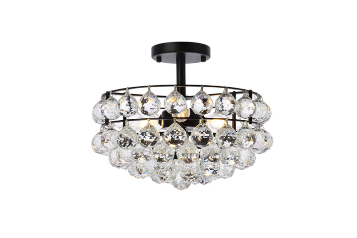 Elegant Savannah 1107F14BK Ceiling Light - Black