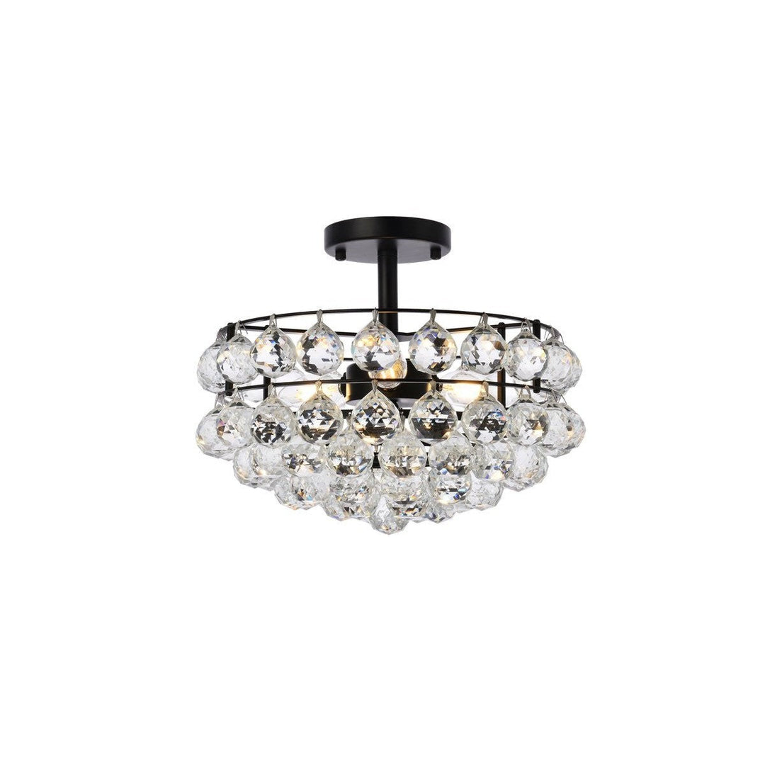 Elegant Savannah 1107F14BK Ceiling Light - Black