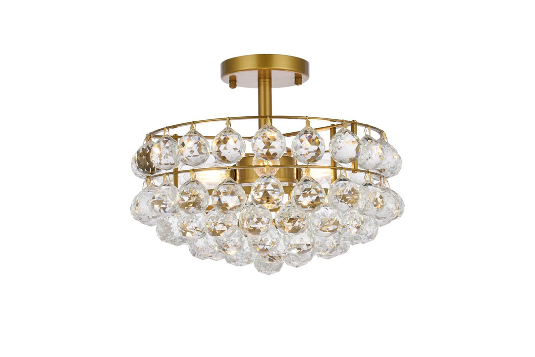 Elegant Savannah 1107F14BR Ceiling Light - Brass