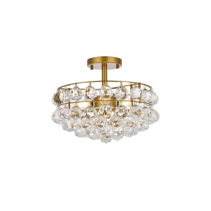 Elegant Savannah 1107F14BR Ceiling Light - Brass