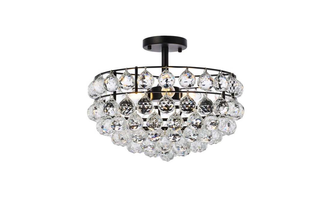 Elegant Savannah 1107F16BK Ceiling Light - Black