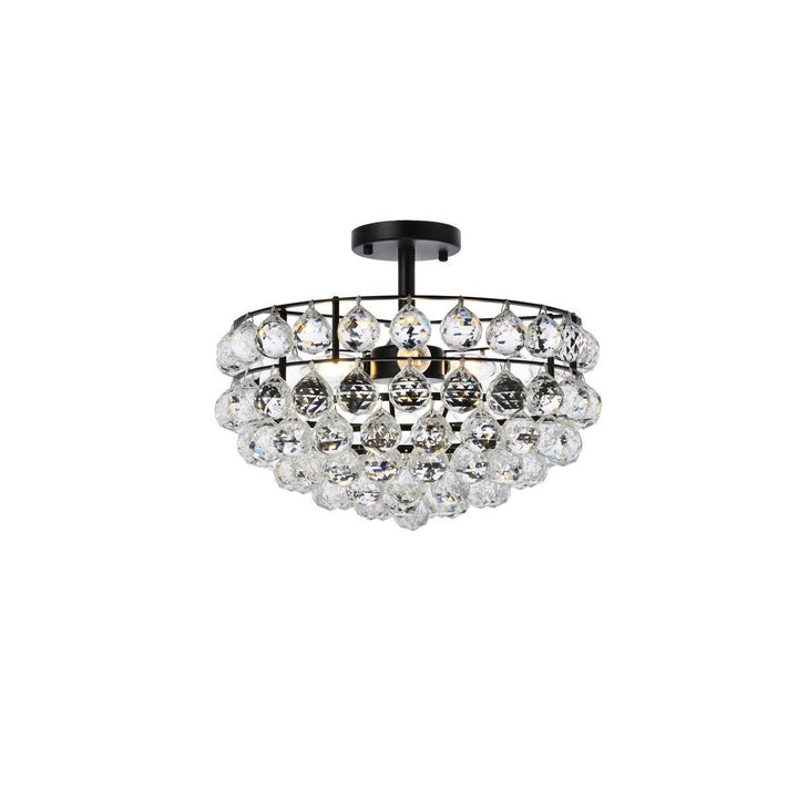 Elegant Savannah 1107F16BK Ceiling Light - Black