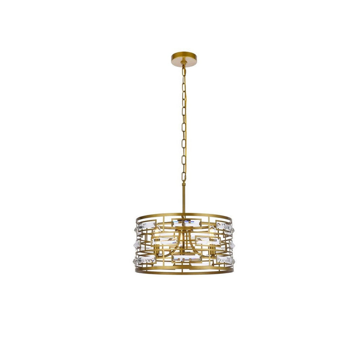 Elegant Kennedy 1108D16BR Pendant Light - Brass