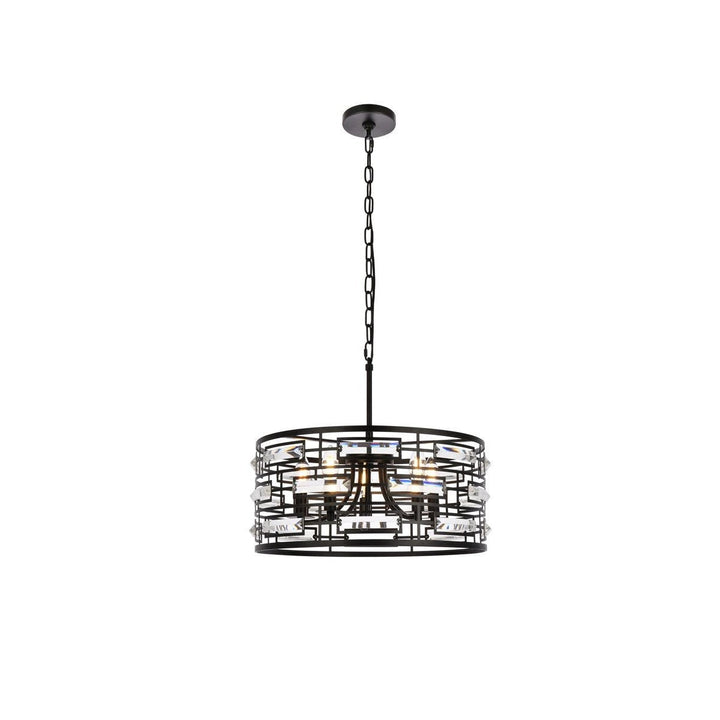 Elegant Kennedy 1108D19BK Pendant Light - Black