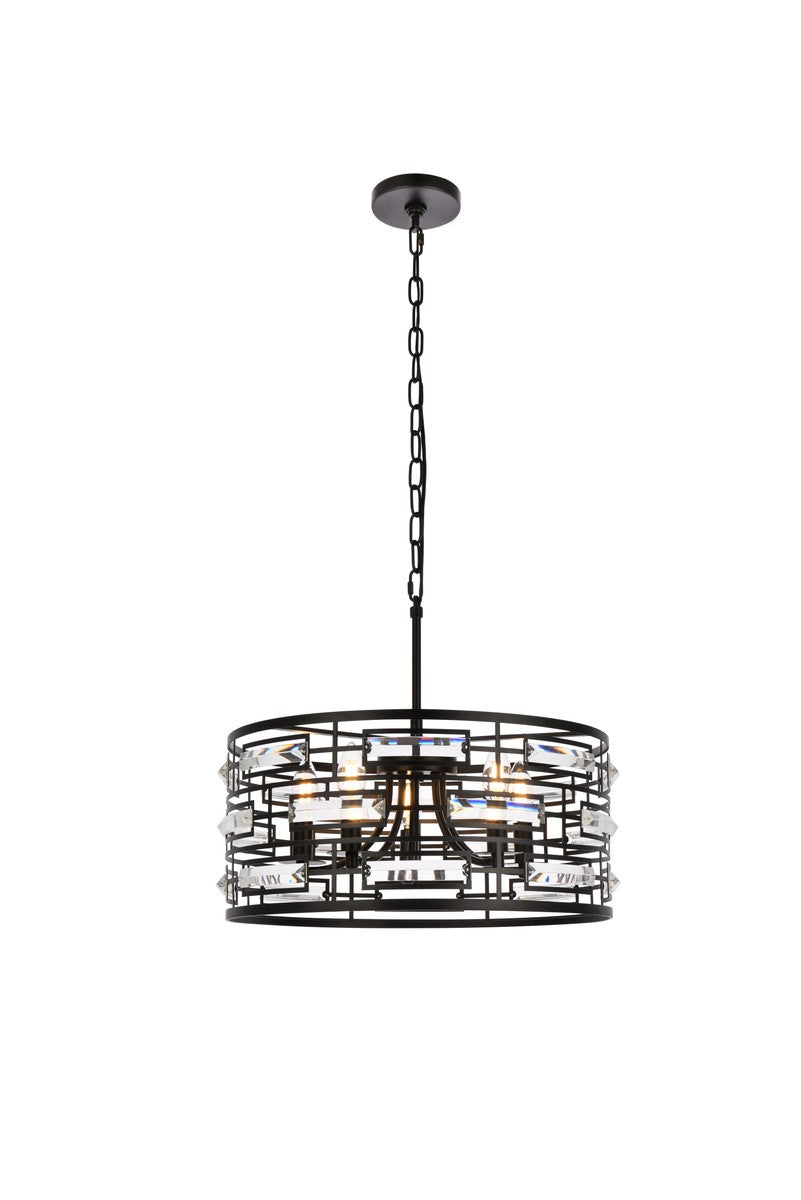 Elegant Kennedy 1108D19BK Pendant Light - Black