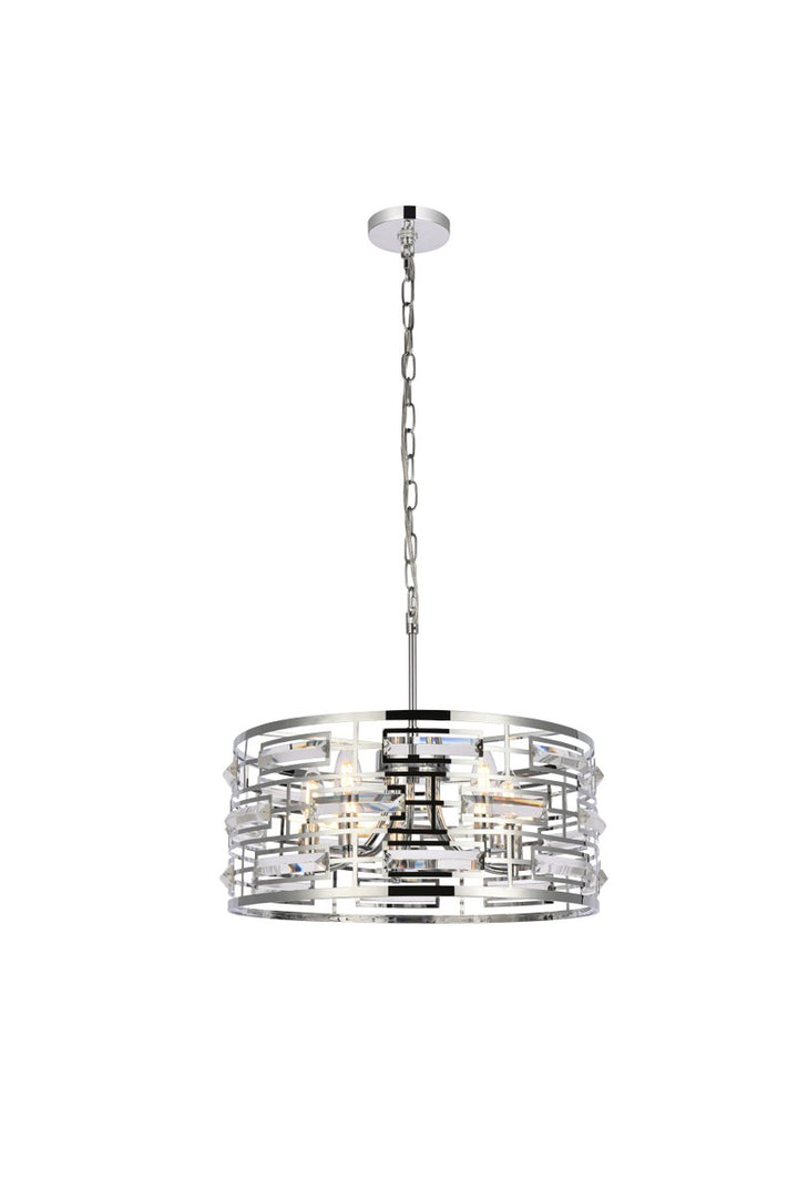 Elegant Kennedy 1108D19C Pendant Light - Chrome