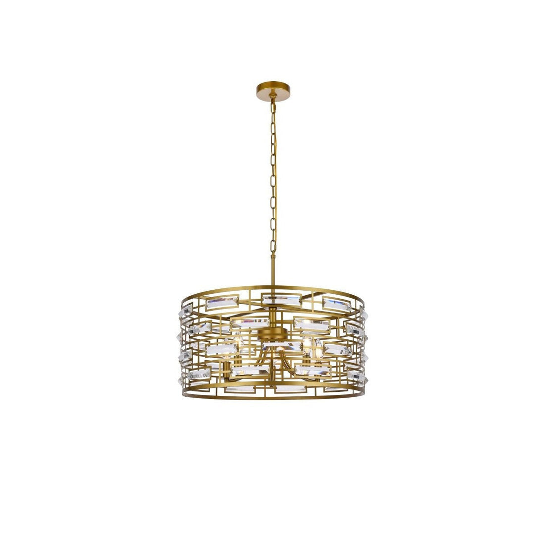 Elegant Kennedy 1108D24BR Pendant Light - Brass