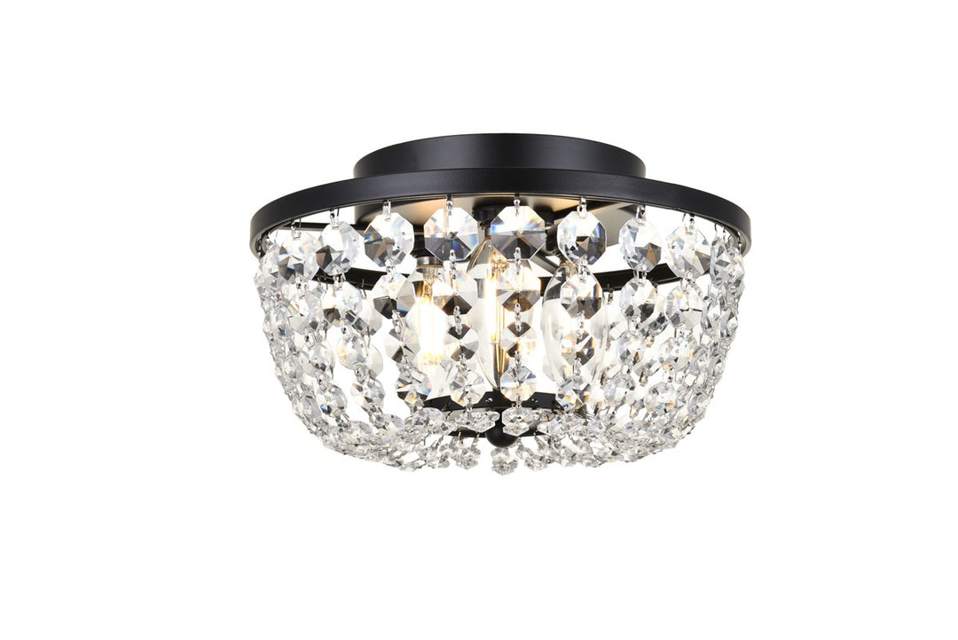 Elegant Cora 1109F10BK Ceiling Light - Black