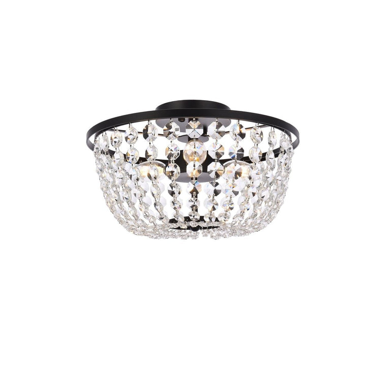 Elegant Cora 1109F13BK Ceiling Light - Black