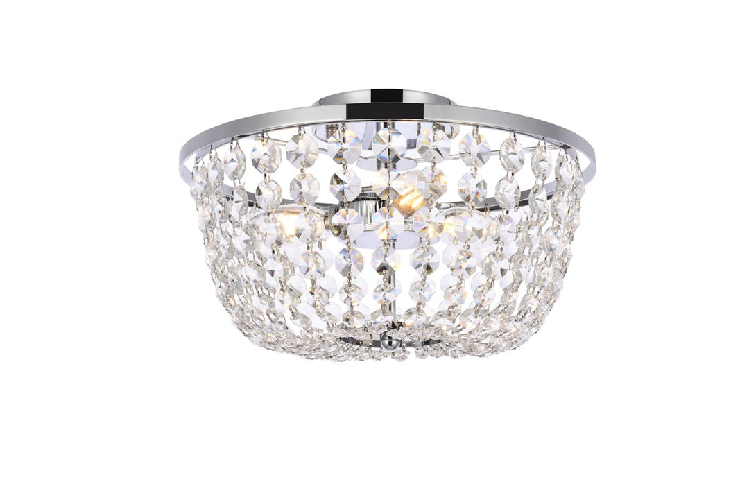 Elegant Cora 1109F13C Ceiling Light - Chrome