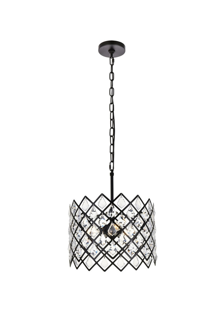 Elegant Lyla 1111D13BK Pendant Light - Black