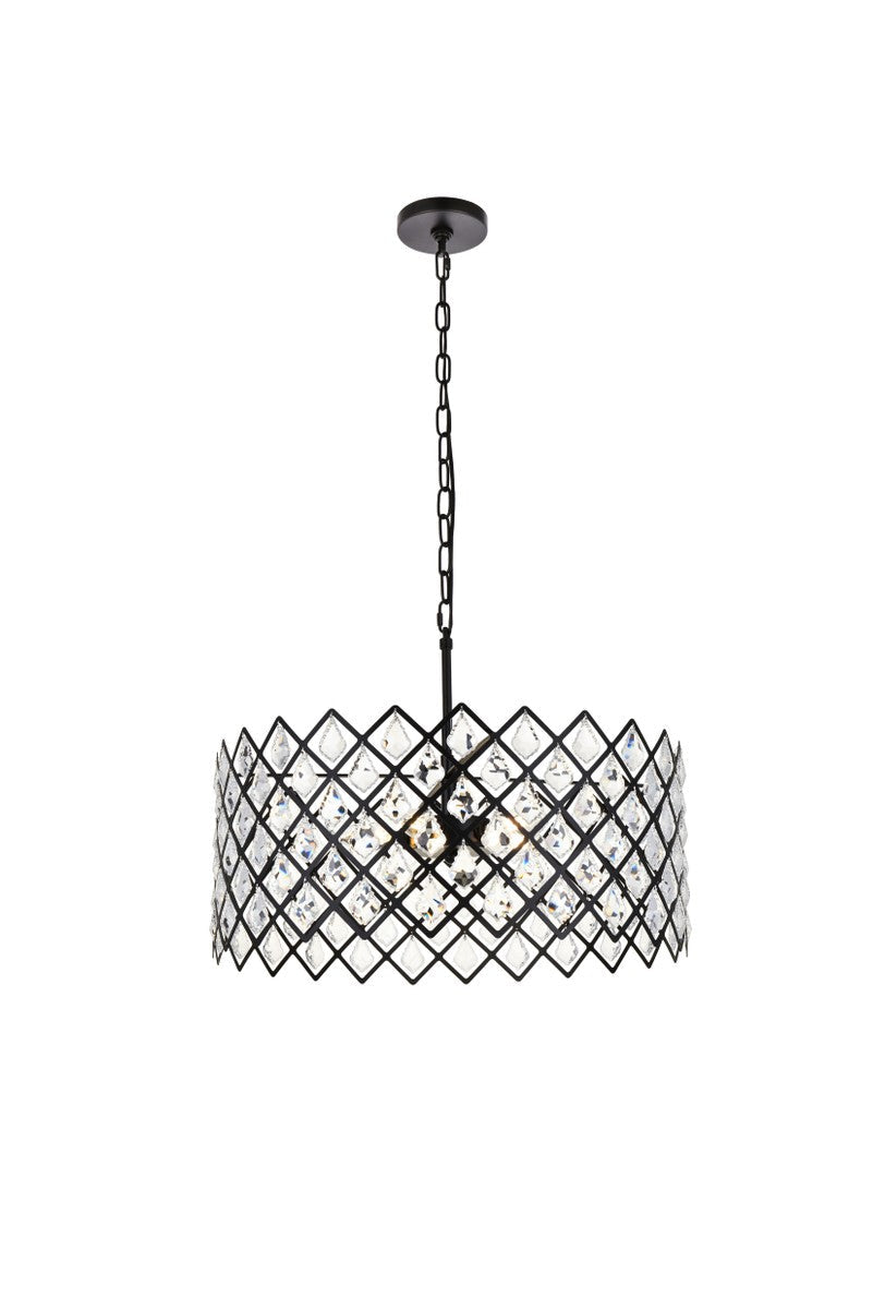 Elegant Lyla 1111D21BK Pendant Light - Black