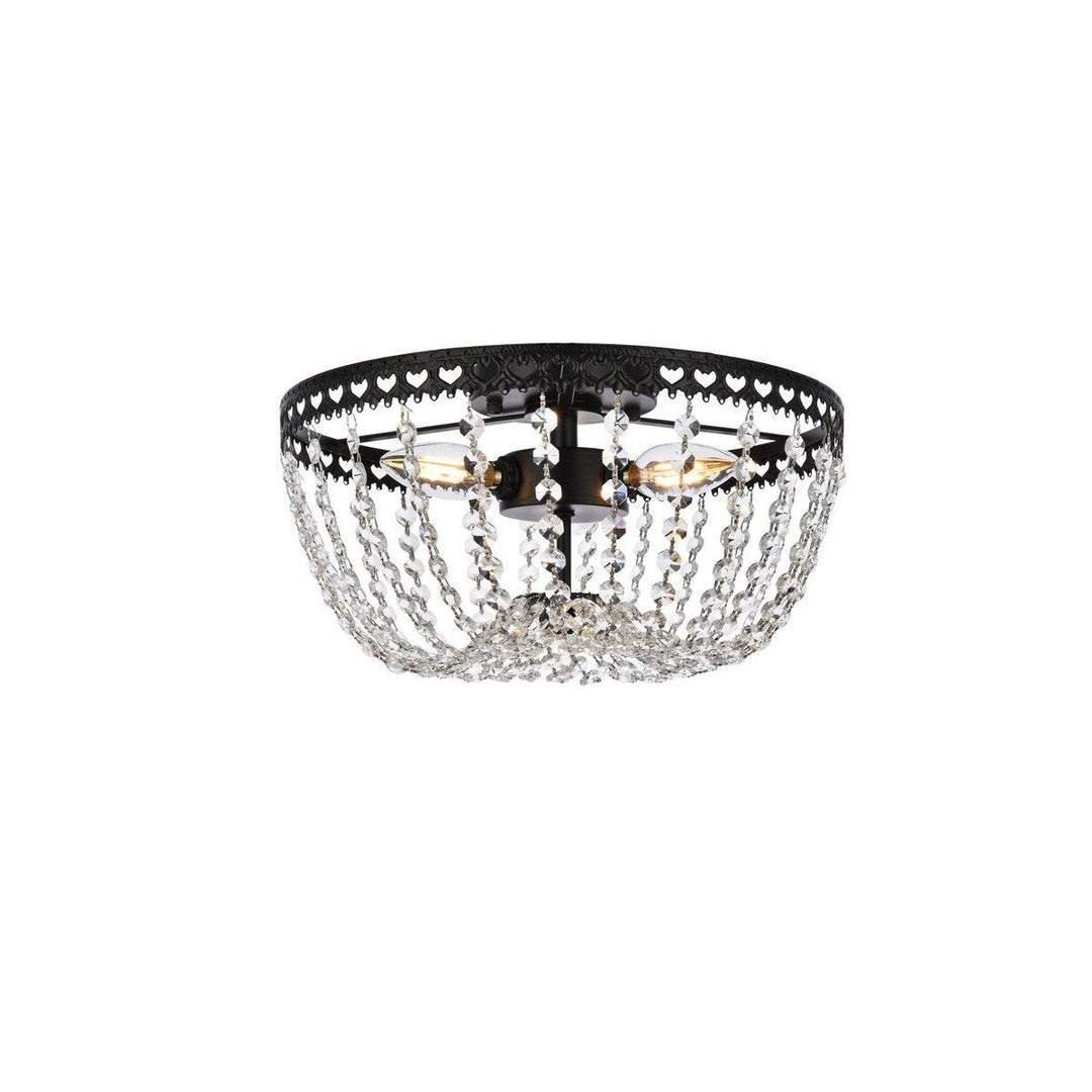 Elegant Kylie 1112F12BK Ceiling Light - Black