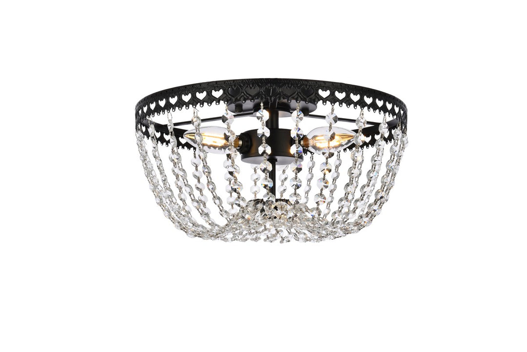 Elegant Kylie 1112F12BK Ceiling Light - Black