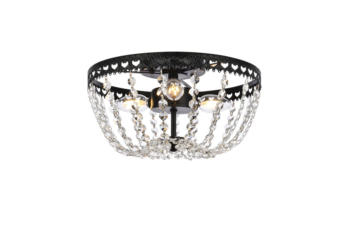 Elegant Kylie 1112F14BK Ceiling Light - Black