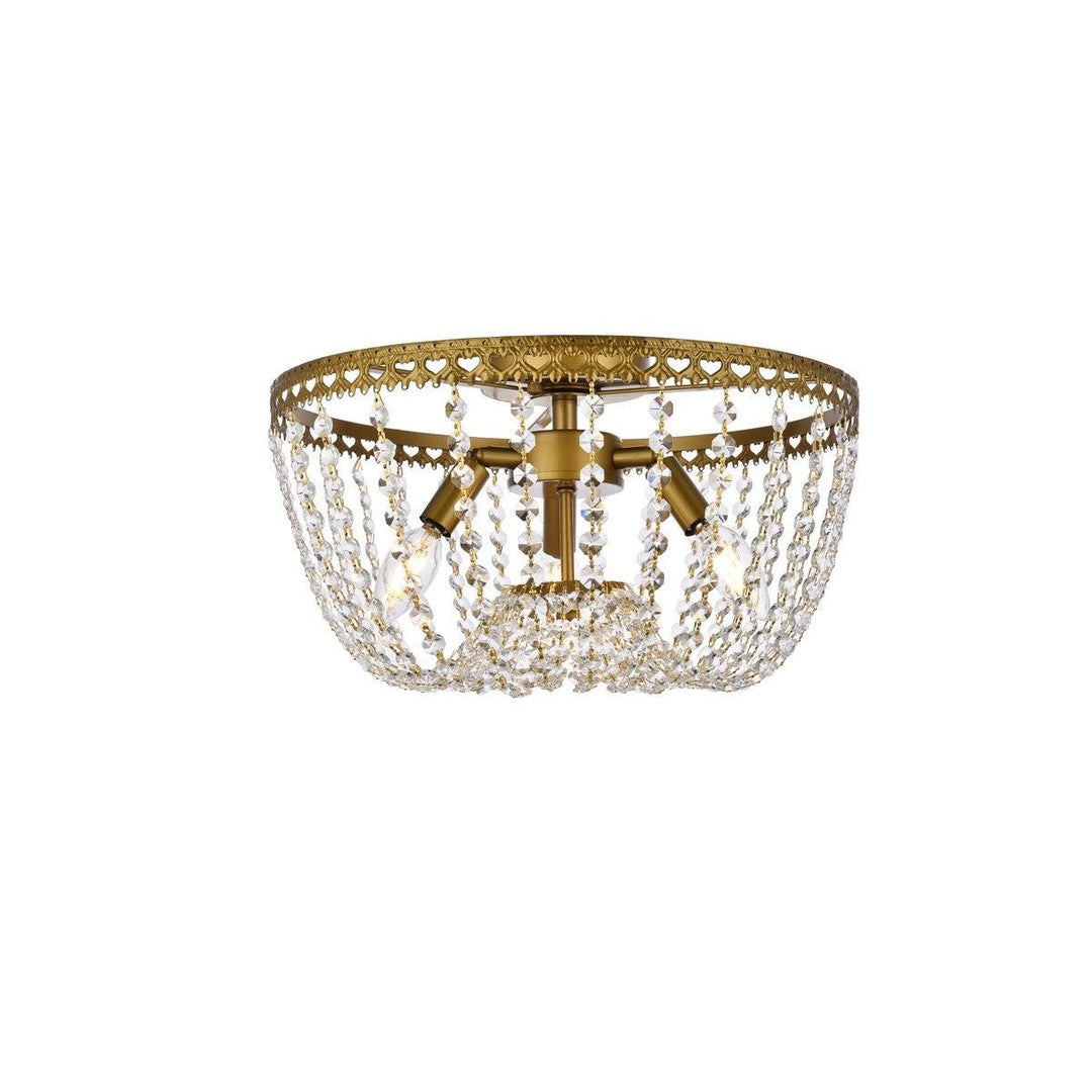 Elegant Kylie 1112F16BR Ceiling Light - Brass