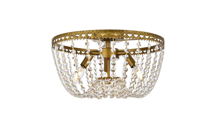 Elegant Kylie 1112F16BR Ceiling Light - Brass