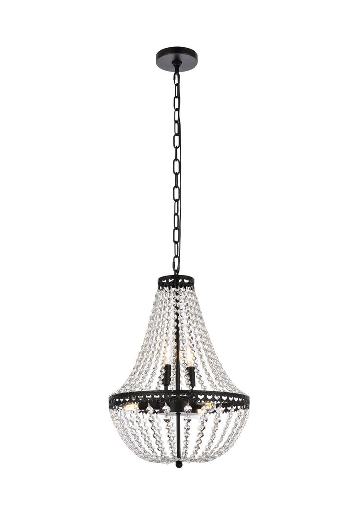 Elegant Valeria 1113D14BK Pendant Light - Black