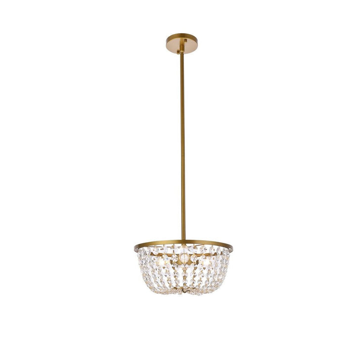 Elegant Gianna 1114D13BR Pendant Light - Brass