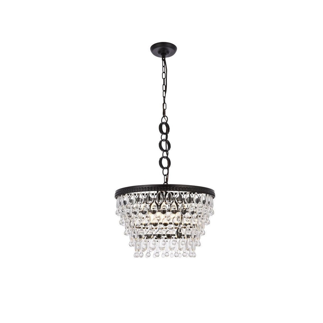 Elegant Nordic 1219D19BK/RC Pendant Light - Black And Clear