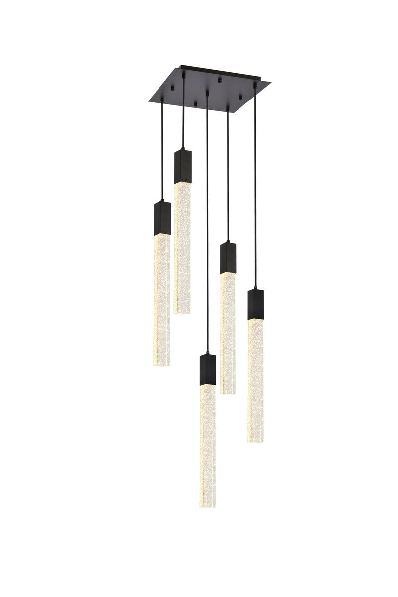 Elegant Weston 2066D16BK Pendant Light - Black